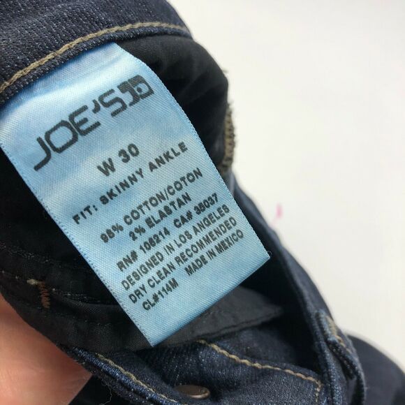 Joe's Jeans Skinny Ankle 30 Tag (Actual 32W 28.5L) Jeans - Picture 8 of 8